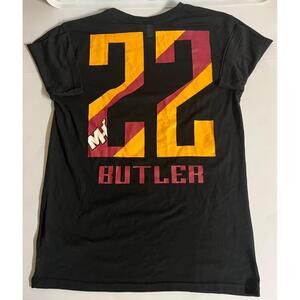 Miami Heat Jimmy Butler 22 Black W Orange T Shirt Mens Size M Medium